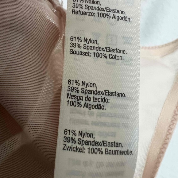 SPANX Haute Contour Open-Bust Mid-Thigh Shape BodySuit Sheer Beige Size Large - Picture 14 of 14